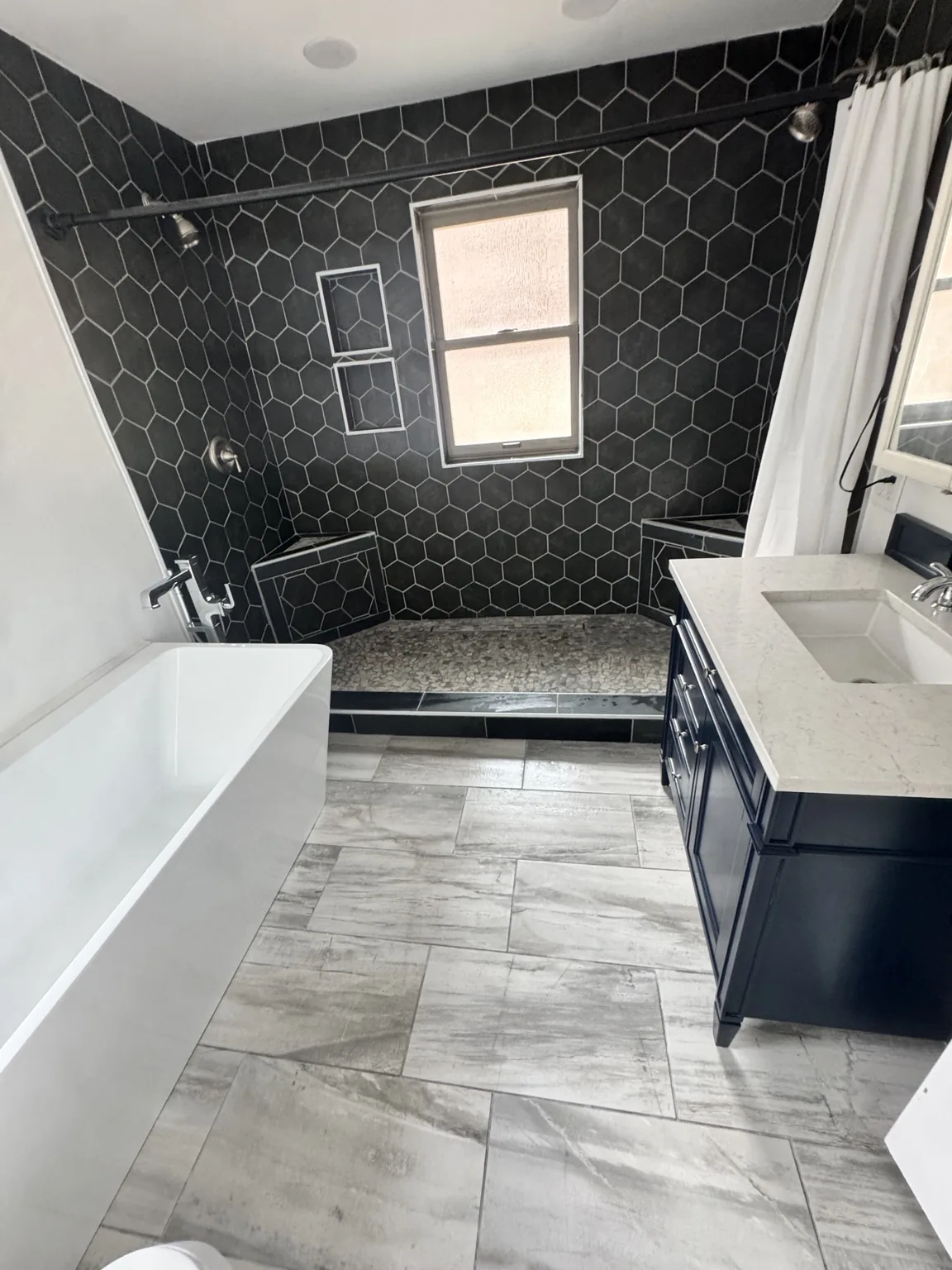 Finished bathroom renovation